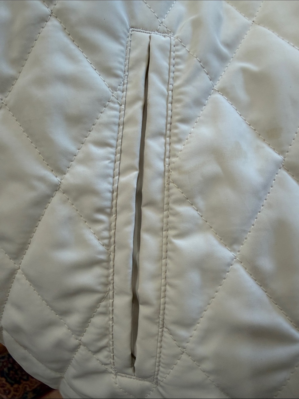 GAP Cream Quilted Lightweight Puffer Jacket XL - Picture 5 of 7